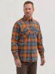 Wrangler Men's Riggs Workwear Lightweight Flannel Plaid Work Shirt