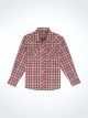 Wrangler Boy's Retro Western Snap Plaid Shirt