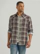 Wrangler Men's Retro Premium Long Sleeve Western Snap Plaid Shirt