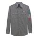 Wrangler Men's Western Mexico Logo Classic Fit Snap Shirt