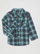 Wrangler Toddler Long Sleeve Snap Front Plaid Western Shirt