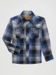 Wrangler Youth Retro Western Snap Plaid Shirt