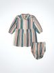 Wrangler Infant Stripe Western Long Sleeve Snap Dress