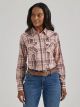 Wrangler Women's Essential Long Sleeve Plaid Western Snap Shirt