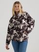 Wrangler Women's Retro Cowhide Printed Sherpa Snap Jacket