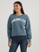 Wrangler Women's Shabby Logo Pullover Sweatshirt