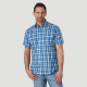 Wrangler Men's Wrinkle Resist Short Sleeve Western Snap Plaid Shirt