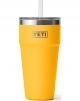 Yeti Rambler 26 Oz Stackable Cup Alpine Yellow With Straw