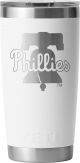 Yeti Rambler 20 Oz Tumbler White Phillies